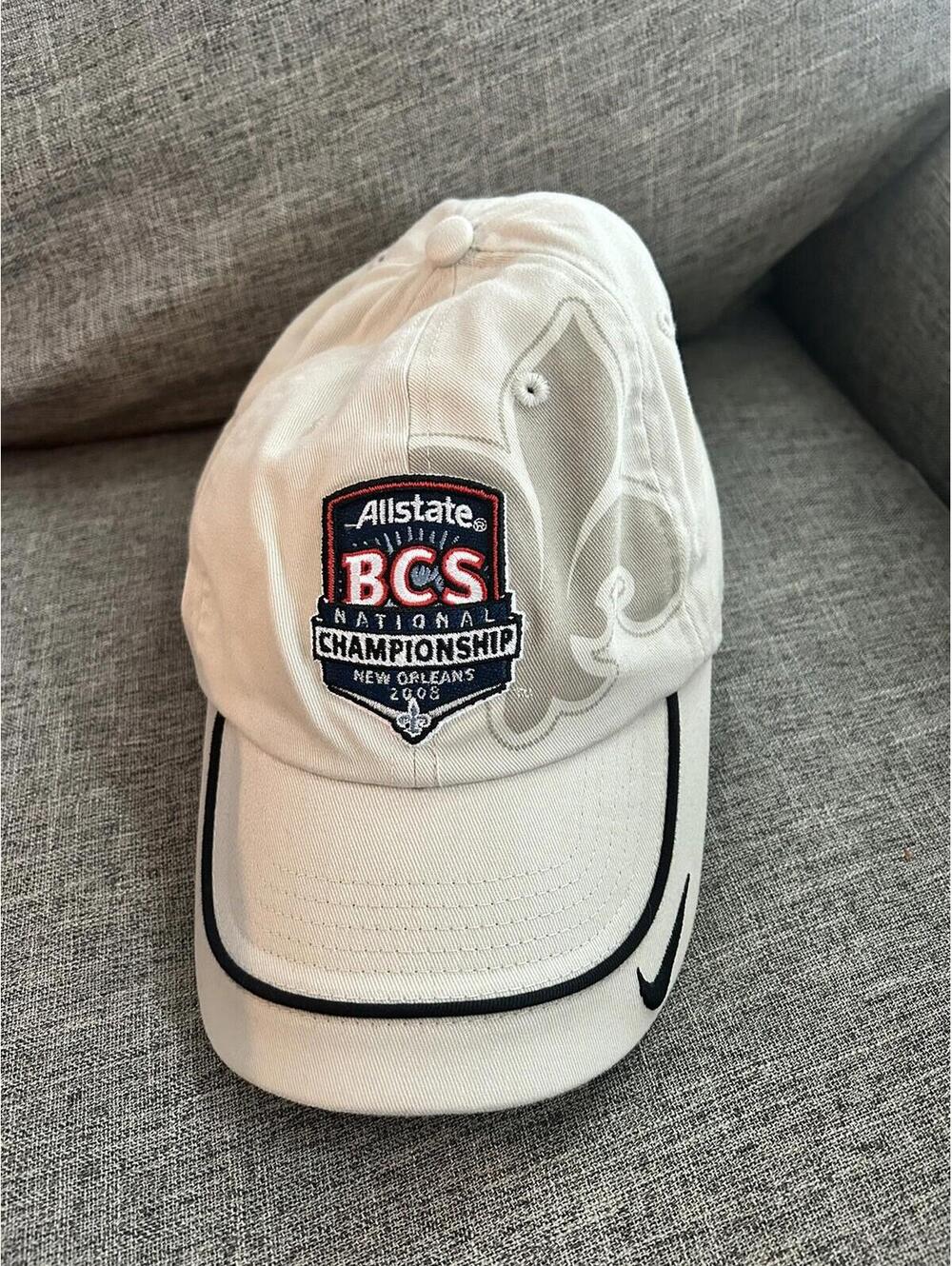Allstate BCS Football Championship Game New Orleans Hat Cap Beige Strapback